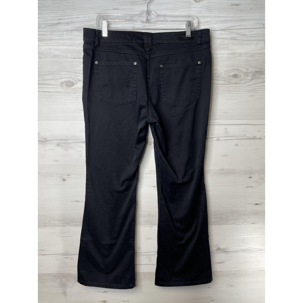 Harley Davidson Pants Womens 12 Stretch Flare Jeans Spandex Motorcycle Riding - Picture 7 of 13